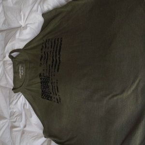 Woman's olive green tank top